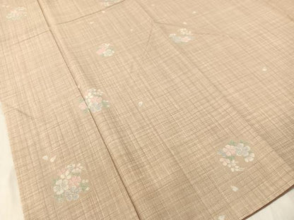 平和屋着物●上質な小紋 花丸文 ロング丈 正絹 逸品 CABC9649vp
