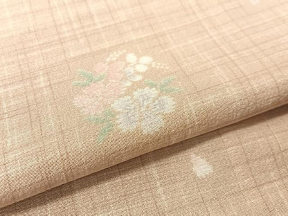 平和屋着物●上質な小紋 花丸文 ロング丈 正絹 逸品 CABC9649vp