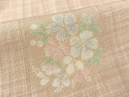 平和屋着物●上質な小紋 花丸文 ロング丈 正絹 逸品 CABC9649vp