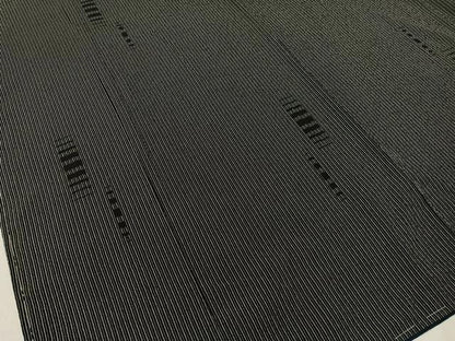 平和屋着物●本塩沢 吉祥文 黒地 正絹 逸品 未使用 CABC9650vp