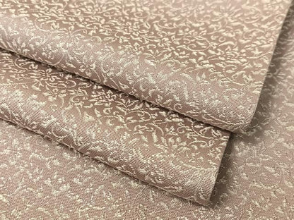 平和屋着物●上質なお召 更紗唐草文 さが美扱い 正絹 逸品 CABC9652vp