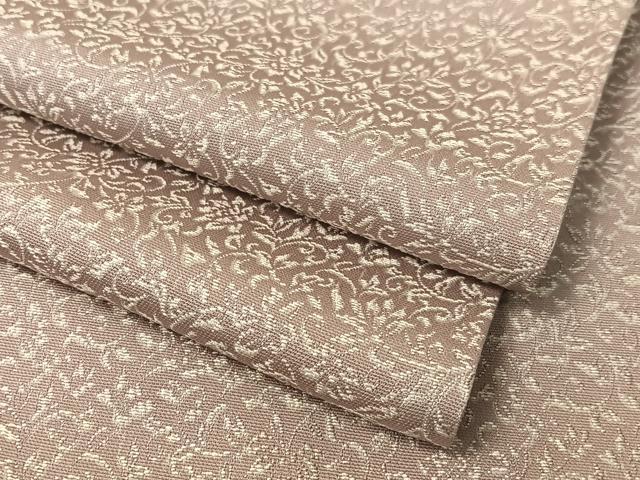 平和屋着物●上質なお召 更紗唐草文 さが美扱い 正絹 逸品 CABC9652vp