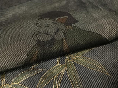 平和屋着物●訪問着 手描き 七福神 松竹梅 金彩 正絹 逸品 未使用 CABC9661vp