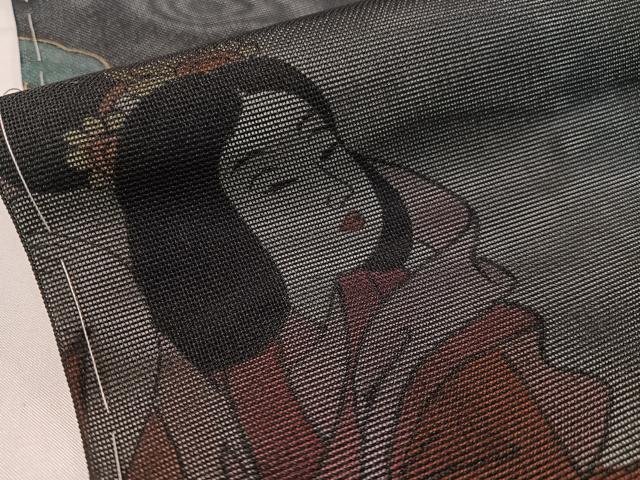 平和屋着物●訪問着 手描き 七福神 松竹梅 金彩 正絹 逸品 未使用 CABC9661vp