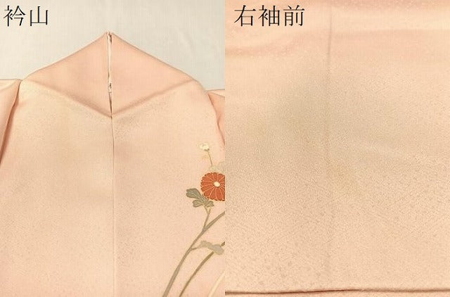 平和屋着物●訪問着 作家物 地紙花文 暈し染め 金彩 正絹 逸品 CABC9664vp