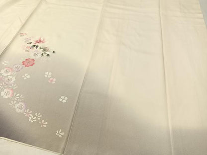 平和屋着物●豪華振袖 手描き 立波花文 暈し染め 正絹 逸品 CABC9666vp