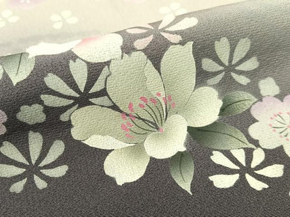 平和屋着物●豪華振袖 手描き 立波花文 暈し染め 正絹 逸品 CABC9666vp