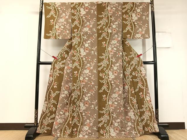 平和屋着物●上質な小紋 辻が花 阪急百貨店扱い 正絹 逸品 CABC9671vp