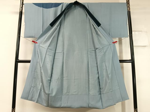 平和屋着物●男性 紬 アンサンブル 長襦袢セット 鶸茶色 正絹 逸品 CABC9676vp