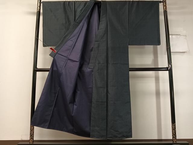 平和屋着物●男性 本場大島紬 アンサンブル 80亀甲 総詰め 正絹 逸品 未使用 CABC9677vp