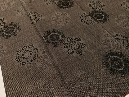平和屋着物●本場大島紬 9マルキ 雪花文 正絹 逸品 CABC9680vp