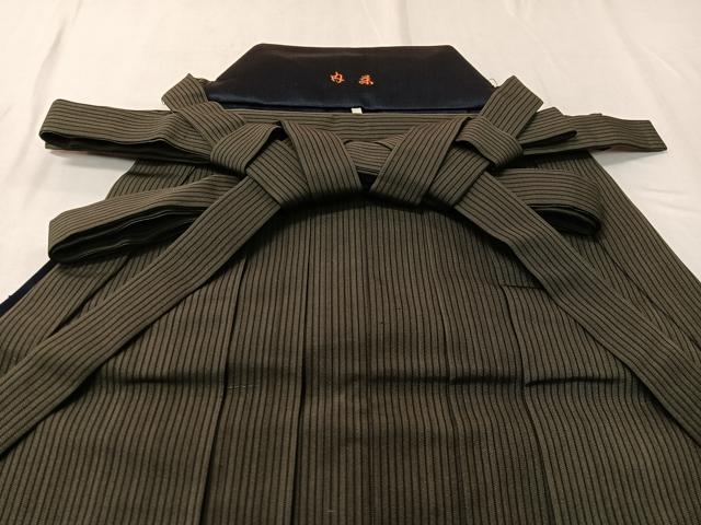 平和屋着物●男性 馬乗り袴 縞 正絹 逸品 未使用 CABC9682vp