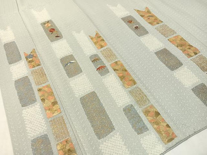 平和屋着物●訪問着 絞り 刺繍 吉祥花文 金彩 正絹 逸品 CABC9684vp