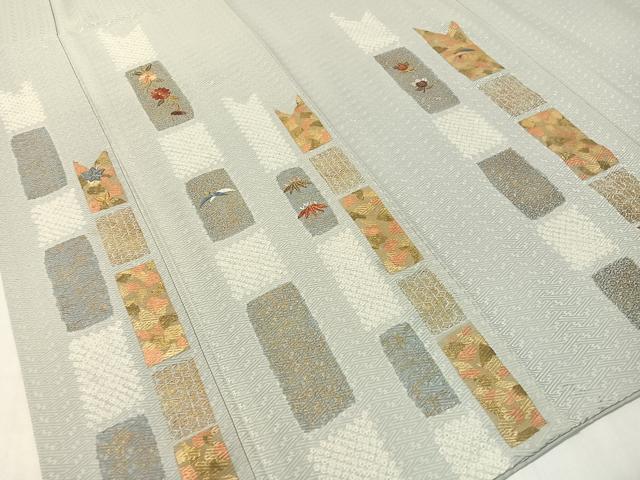 平和屋着物●訪問着 絞り 刺繍 吉祥花文 金彩 正絹 逸品 CABC9684vp