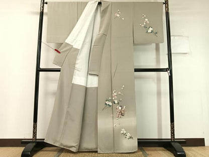 平和屋着物●訪問着 友禅 作家物 手描き 童子遊び 暈し染め 正絹 逸品 CABC9686vp