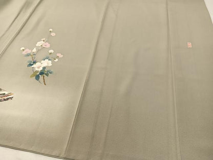 平和屋着物●訪問着 友禅 作家物 手描き 童子遊び 暈し染め 正絹 逸品 CABC9686vp