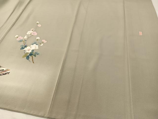 平和屋着物●訪問着 友禅 作家物 手描き 童子遊び 暈し染め 正絹 逸品 CABC9686vp