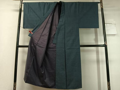 平和屋着物●男性 本場大島紬 アンサンブル 長襦袢セット 100亀甲 総詰め 正絹 逸品 CABC9689vp