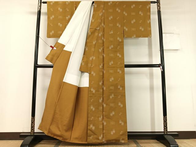 平和屋着物●本場琉球絣 証紙付き 正絹 逸品 未使用 CABC9693vp