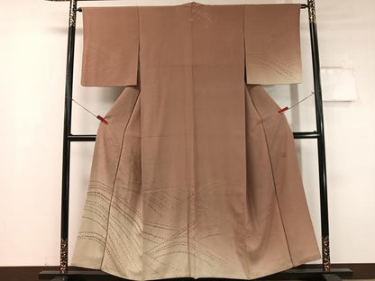 平和屋着物●人間国宝 福田喜三郎 訪問着 立波箔散らし 暈し染め 金彩 正絹 逸品 CABC9697vp