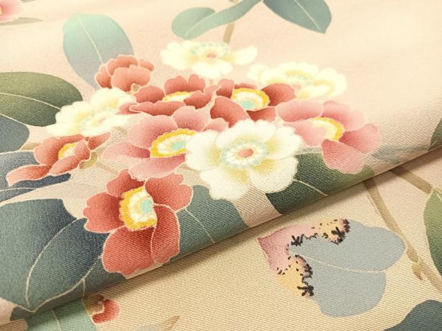 平和屋着物●訪問着 友禅 作家物 枝花文 暈し染め 正絹 逸品 CABC9700vp
