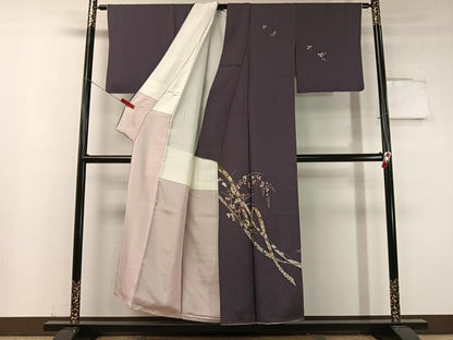 平和屋着物●山口美術織物　皇室　伊勢神宮御用　西陣織　訪問着　総刺繍　竹屋町刺繍　駒刺繍　鬘帯花文　金銀糸　正絹　逸品　CABC9703vp