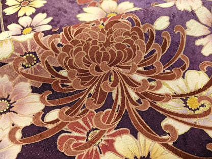 平和屋着物●豪華振袖 乱菊 暈し染め 銀通し地 正絹 逸品 CABC9705vp