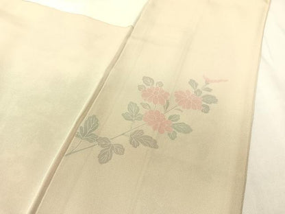 平和屋着物●訪問着 友禅 草花文 暈し染め 正絹 逸品 CABC9706vp
