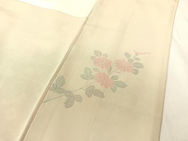 平和屋着物●訪問着 友禅 草花文 暈し染め 正絹 逸品 CABC9706vp
