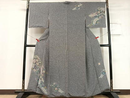 平和屋着物●樋熊哲也 訪問着 辻が花 絞り 手描き たたき染め 正絹 逸品 CABC9713vp