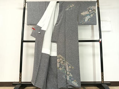 平和屋着物●樋熊哲也 訪問着 辻が花 絞り 手描き たたき染め 正絹 逸品 CABC9713vp