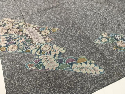 平和屋着物●樋熊哲也 訪問着 辻が花 絞り 手描き たたき染め 正絹 逸品 CABC9713vp