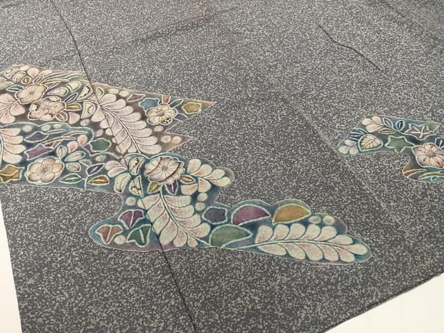 平和屋着物●樋熊哲也 訪問着 辻が花 絞り 手描き たたき染め 正絹 逸品 CABC9713vp
