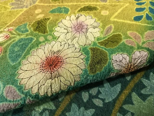 平和屋着物●豪華振袖 辻が花 絞り 暈し染め 金彩 京都きもの友禅扱い 正絹 逸品 CABC9716vp