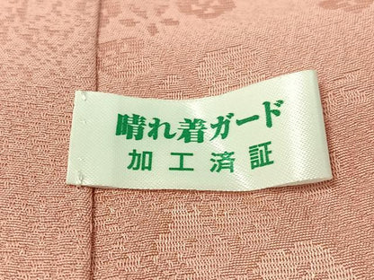 平和屋着物●豪華振袖 舞桜丸文 暈し染め 金通し地 正絹 逸品 CABC9718vp