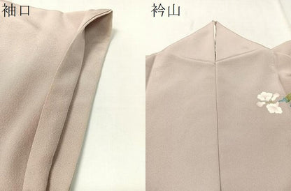 平和屋着物●本加賀友禅作家 鶴見保次 訪問着 花篭文 暈し染め 正絹 逸品 CABC9723vp