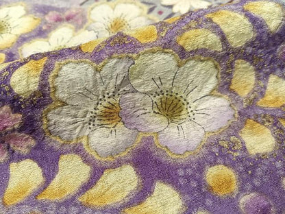 平和屋着物●豪華振袖 絞り 辻が花 暈し染め 金通し地 正絹 逸品 CABC9726vp