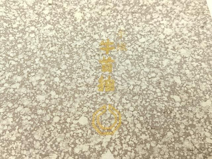 平和屋着物●石川県指定無形文化財 牛首紬 白山工房 手織り 訪問着 幾何学鱗文 ますいわ屋扱い 証紙付き 正絹 逸品 CABC9728vp