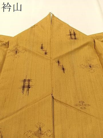 平和屋着物●本場古琉球絣　四代目柳七謹製　証紙付き　正絹　逸品　CABC9730vp
