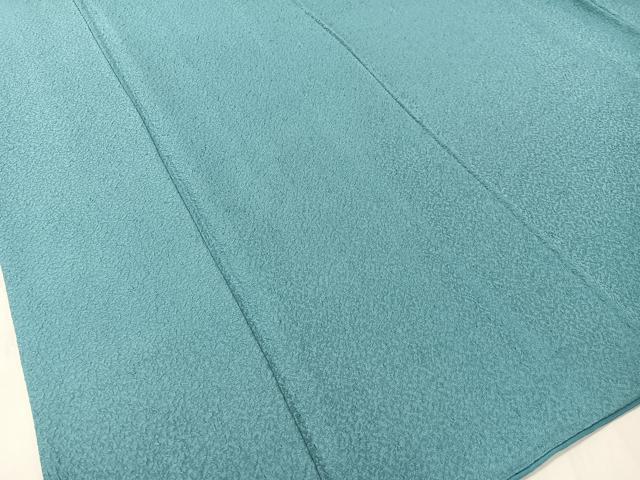 平和屋着物●上質な色無地　紋意匠　新橋色　正絹　逸品　CABC9736vp