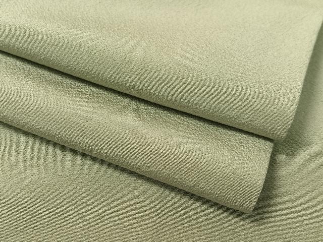平和屋着物●上質な色無地 柳茶色 正絹 逸品 CABC9737vp