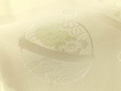 平和屋着物●長襦袢　袷　鈴花地紋　暈し染め　正絹　逸品　未使用　CABC9738vp