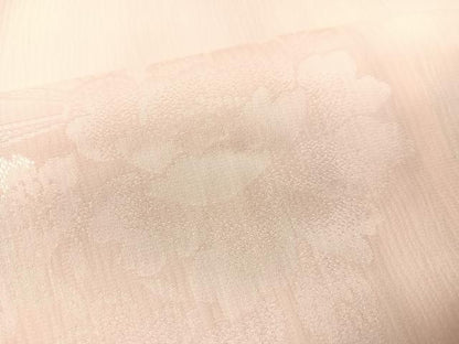 平和屋着物●長襦袢　袷　片輪車花地紋　暈し染め　半衿刺繍　正絹　逸品　CABC9739vp