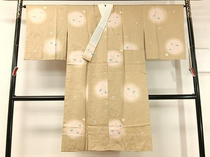 平和屋着物●長襦袢　無双仕立て　蔦の葉丸文　螢暈し　やまと誂製　正絹　逸品　未使用　CABC9741vp