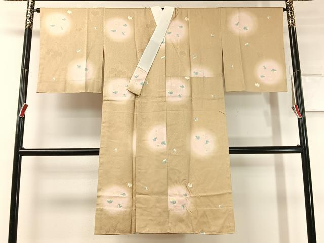 平和屋着物●長襦袢　無双仕立て　蔦の葉丸文　螢暈し　やまと誂製　正絹　逸品　未使用　CABC9741vp