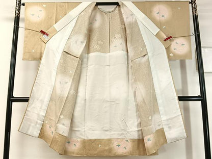 平和屋着物●長襦袢　無双仕立て　蔦の葉丸文　螢暈し　やまと誂製　正絹　逸品　未使用　CABC9741vp