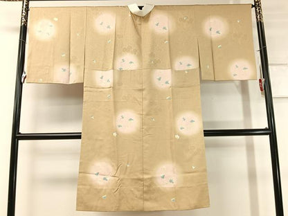 平和屋着物●長襦袢　無双仕立て　蔦の葉丸文　螢暈し　やまと誂製　正絹　逸品　未使用　CABC9741vp