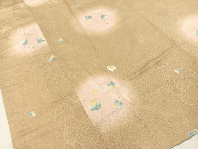 平和屋着物●長襦袢　無双仕立て　蔦の葉丸文　螢暈し　やまと誂製　正絹　逸品　未使用　CABC9741vp