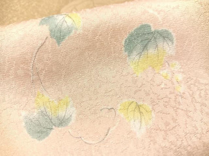 平和屋着物●長襦袢　無双仕立て　蔦の葉丸文　螢暈し　やまと誂製　正絹　逸品　未使用　CABC9741vp
