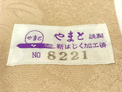 平和屋着物●長襦袢　無双仕立て　蔦の葉丸文　螢暈し　やまと誂製　正絹　逸品　未使用　CABC9741vp